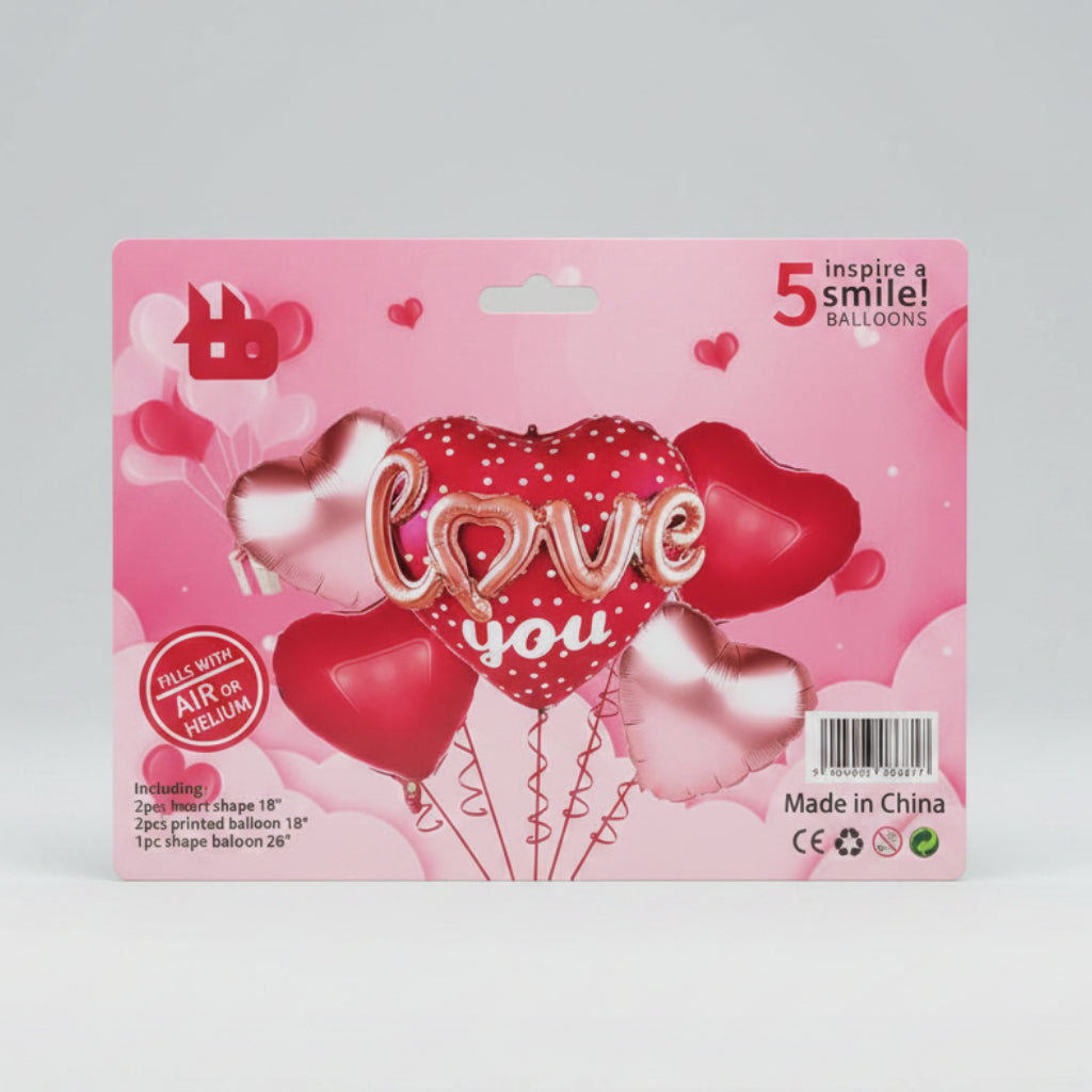 love Foil Balloon Set