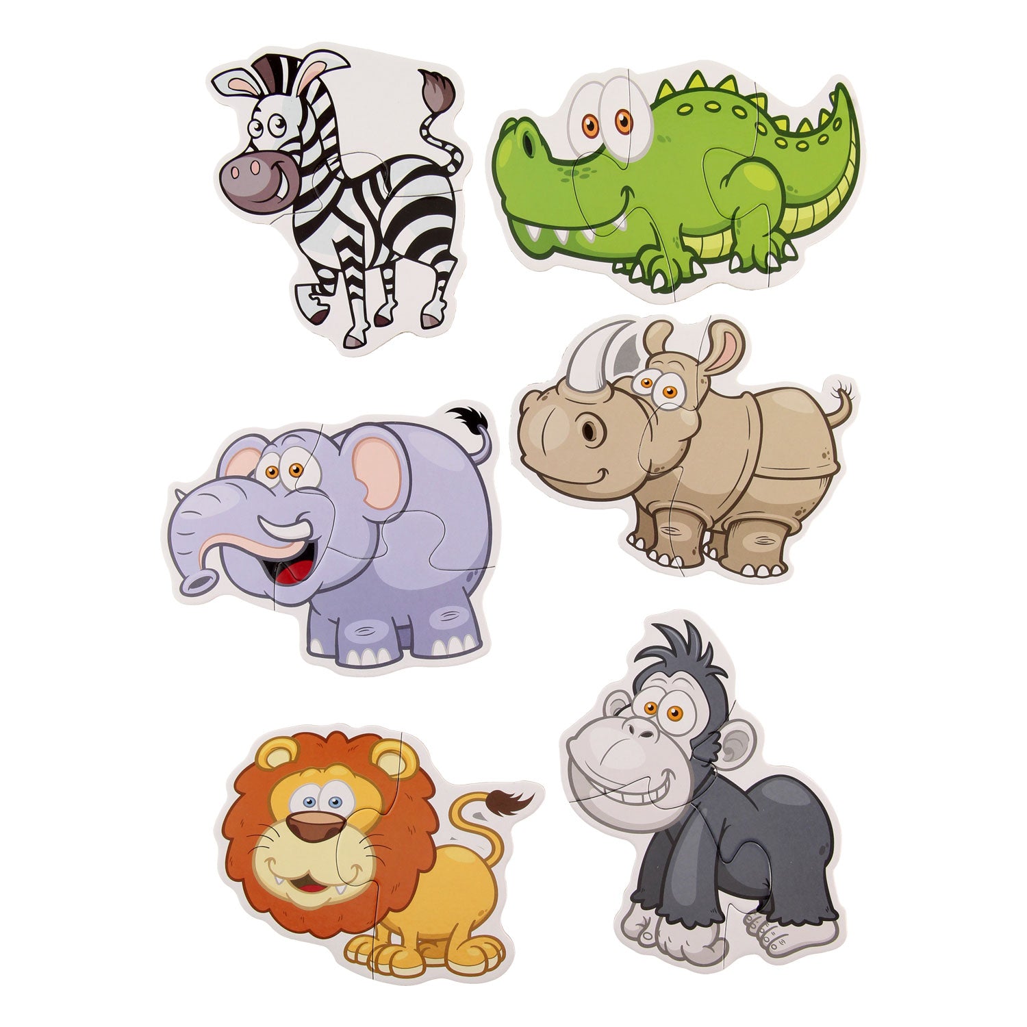 Jungle Two & Three Piece Puzzle Set