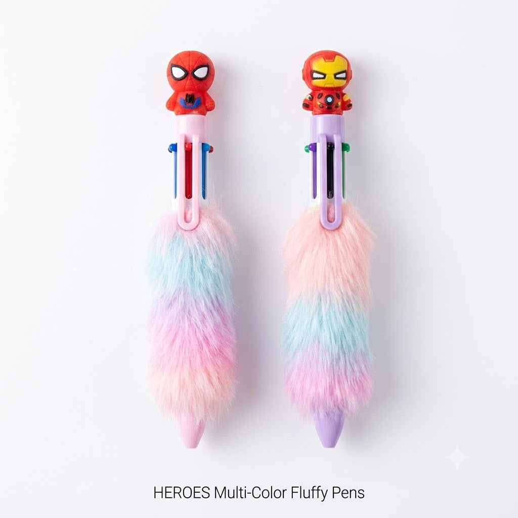 Multicolor Furry Character Pen