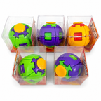Stress Relief Ball Press-to-Spin Fidget - Assorted Colors