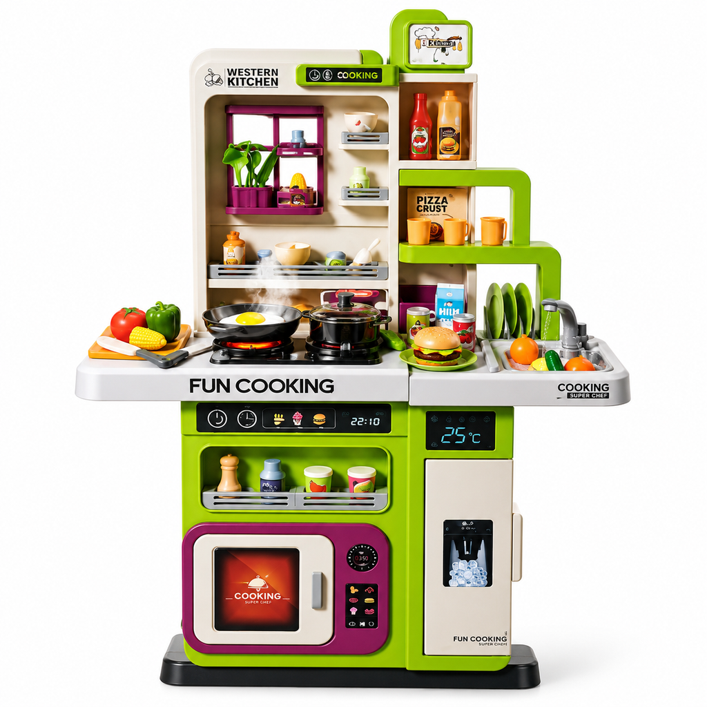 Western Kitchen Play Set for Kids – Fun Cooking Educational Toy