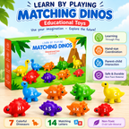 Matching Dinos Educational Toy - For Kids 10 Pcs