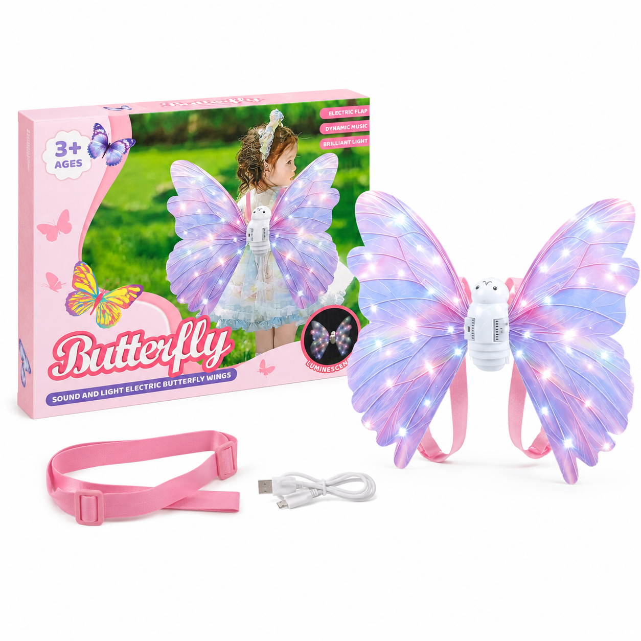 Butterfly Wings With LED Lights