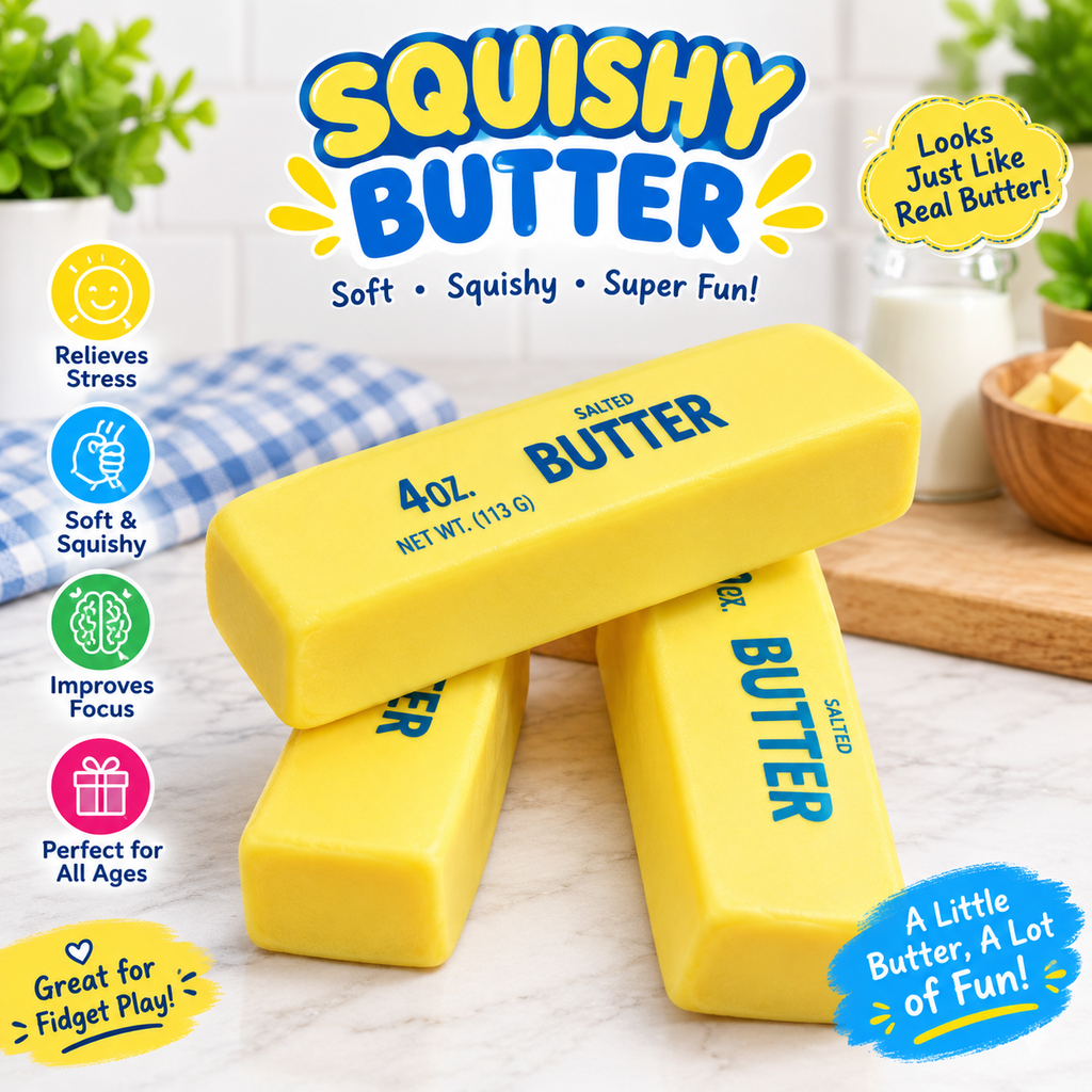 Ultimate Squishy Collection – NeeDoh Cubes, Butter, Buns & More