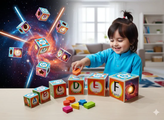 Wooden 6-Layer Learning Stacking Puzzle Set