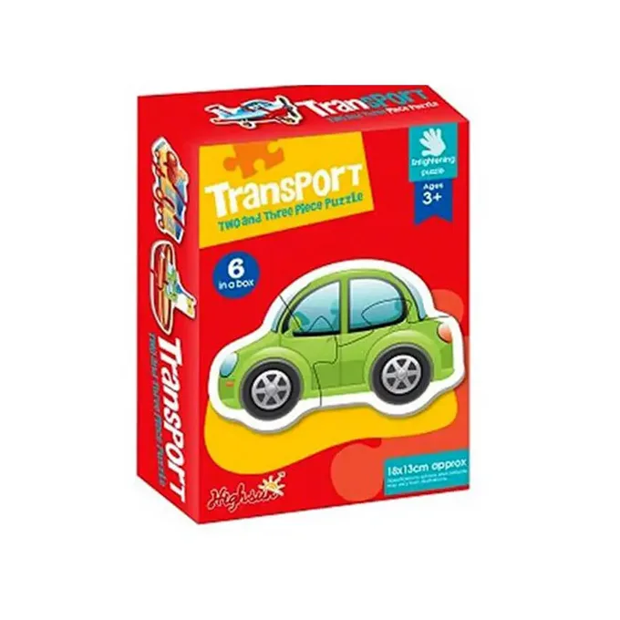 Transport 2 & 3 Piece Puzzle Set for Toddlers