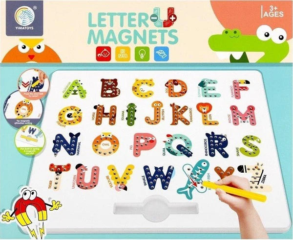 Magnetic Letter Board for Kids - JustForKids