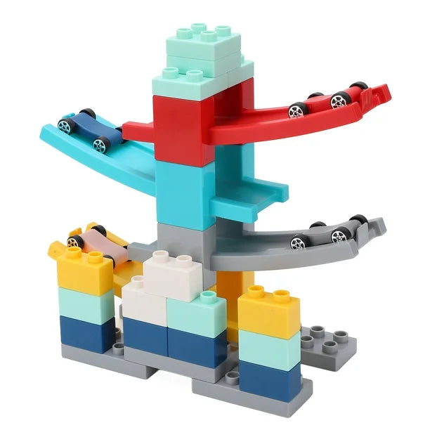 Multifunctional Glider Car Racing Track Building Blocks