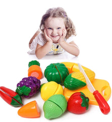 Fruits Cutting Play Set with Knife Board – 9 Pieces