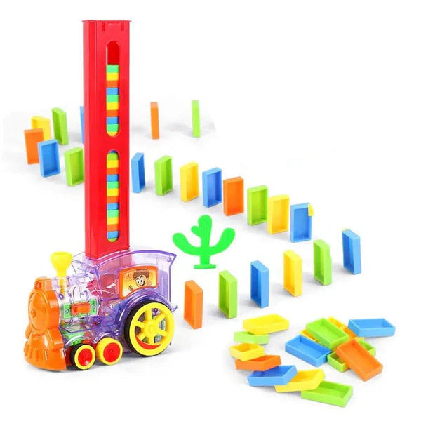 🚂 Automatic Domino Train Set 🎲 - JustForKids