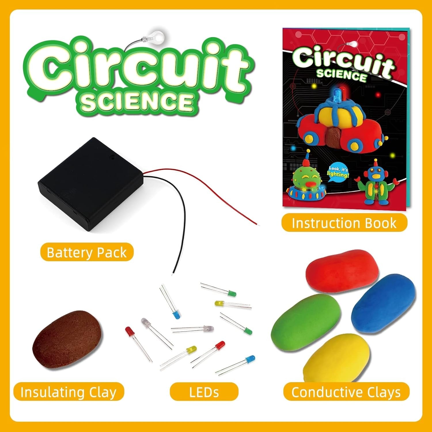 STEM Electric Circuit Science Dough Kit - JustForKids
