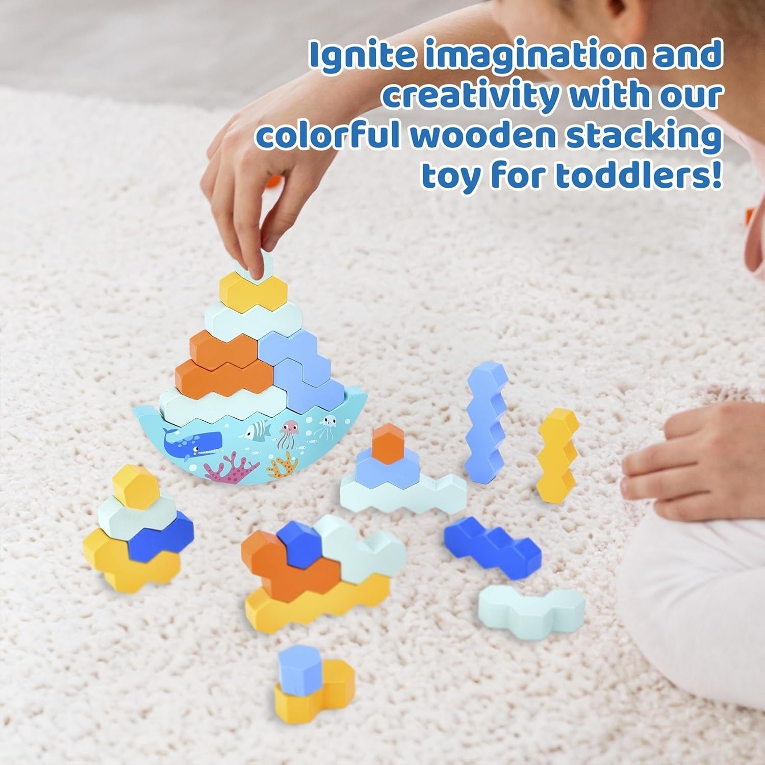 Wooden Balancing Boat Game