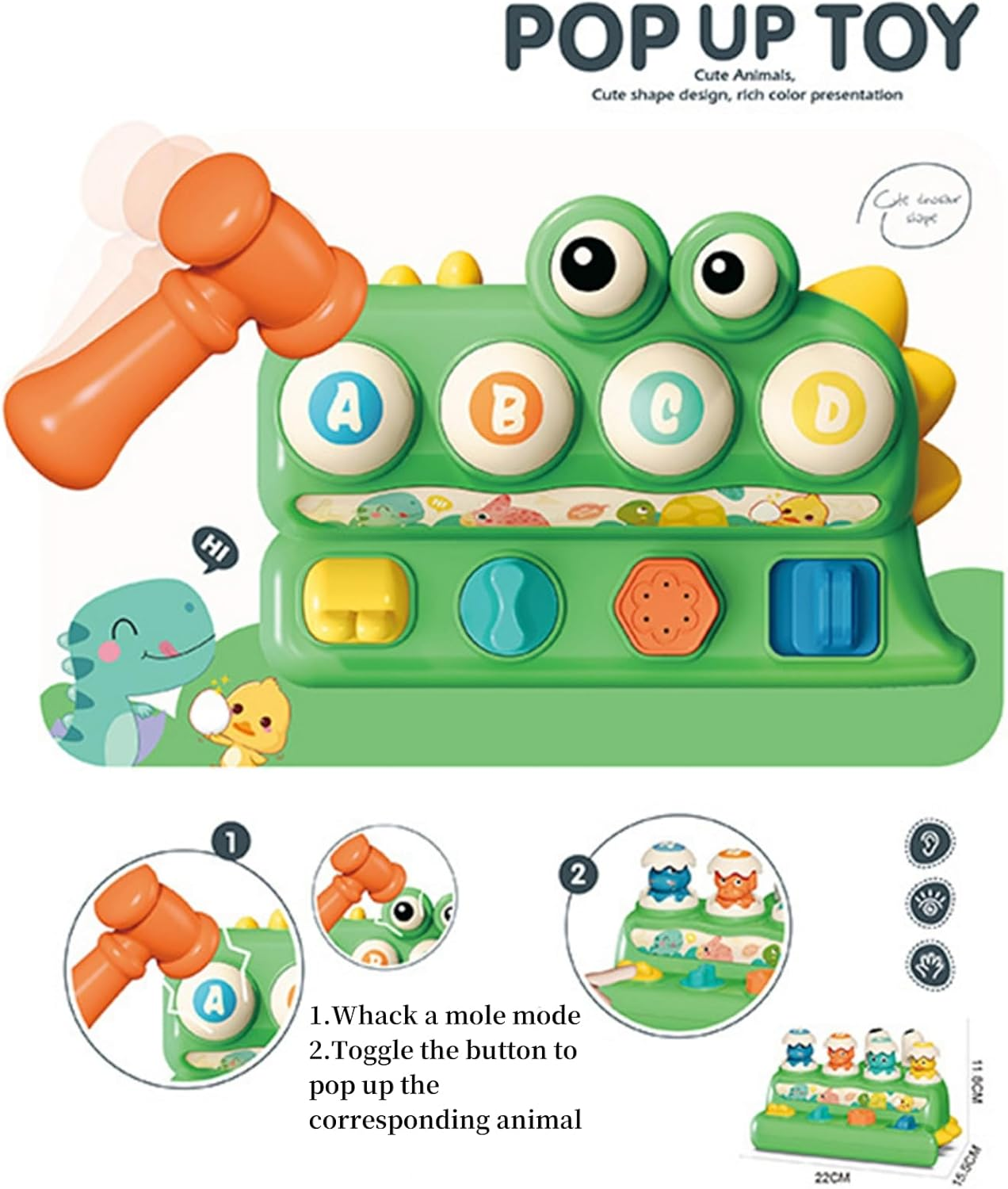 Dinosaur Pop-Up Whack Game