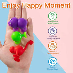 Cute Aliens Silicone Suction Cups Sensory 10 Pieces