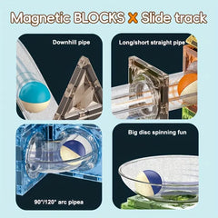 DIY Space Magnetic Pipeline Building Blocks - 68 pieces