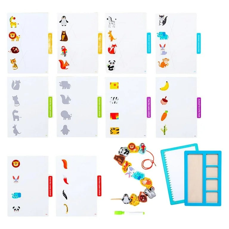 Early Education 3in1 Digital Link Wooden Animal Theme&nbsp;