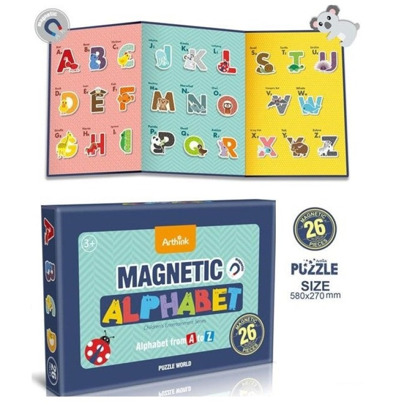 Magnetic Alphabet Booklet for Kids - 26 pieces - JustForKids