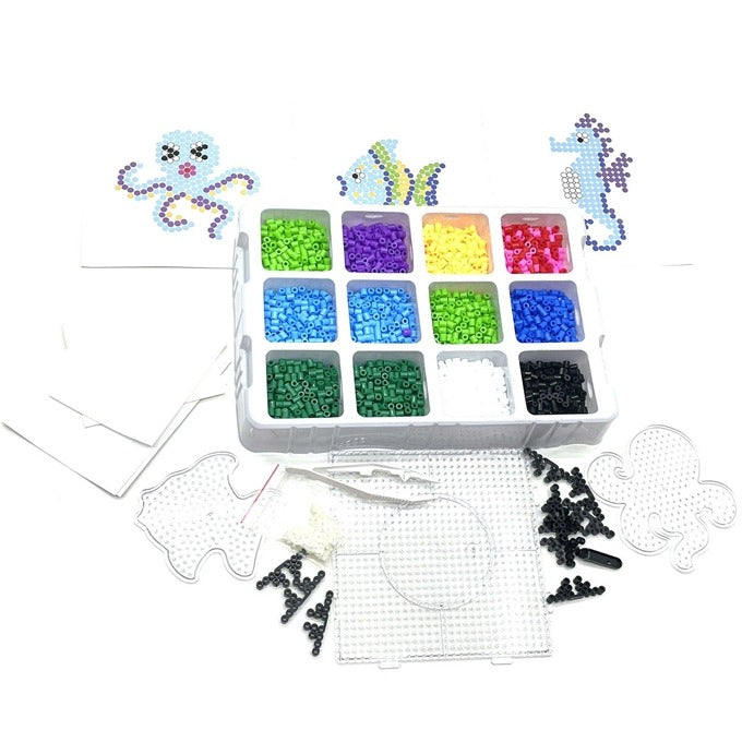 3D Thermal Mosaic Underwater Sea World 4000 Iron Beads Set - JustForKids