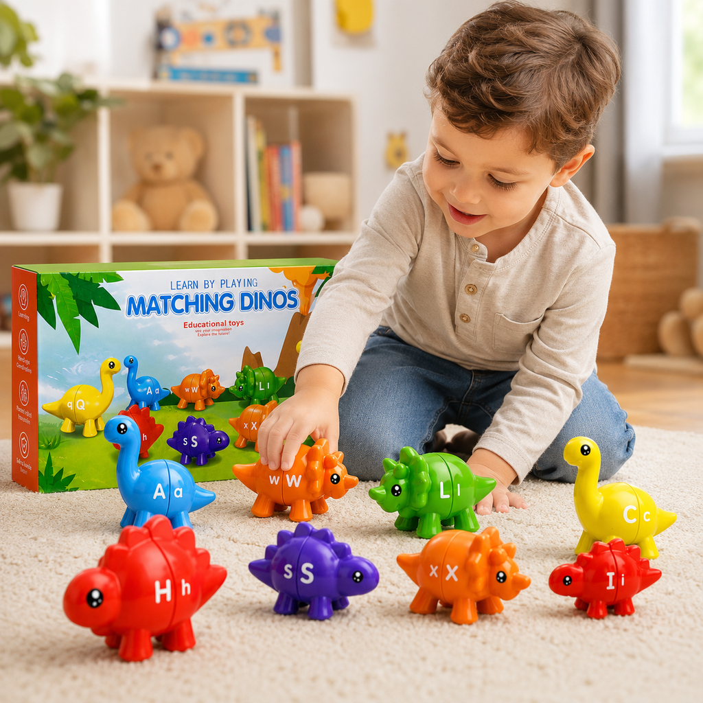 Matching Dinos Educational Toy - For Kids 10 Pcs