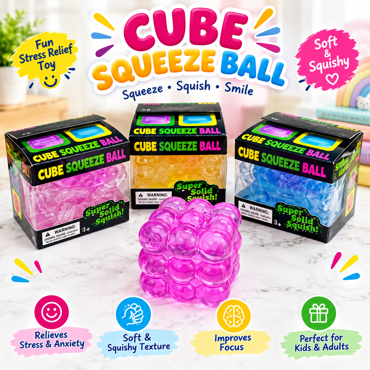 Ultimate Squishy Collection – NeeDoh Cubes, Butter, Buns & More