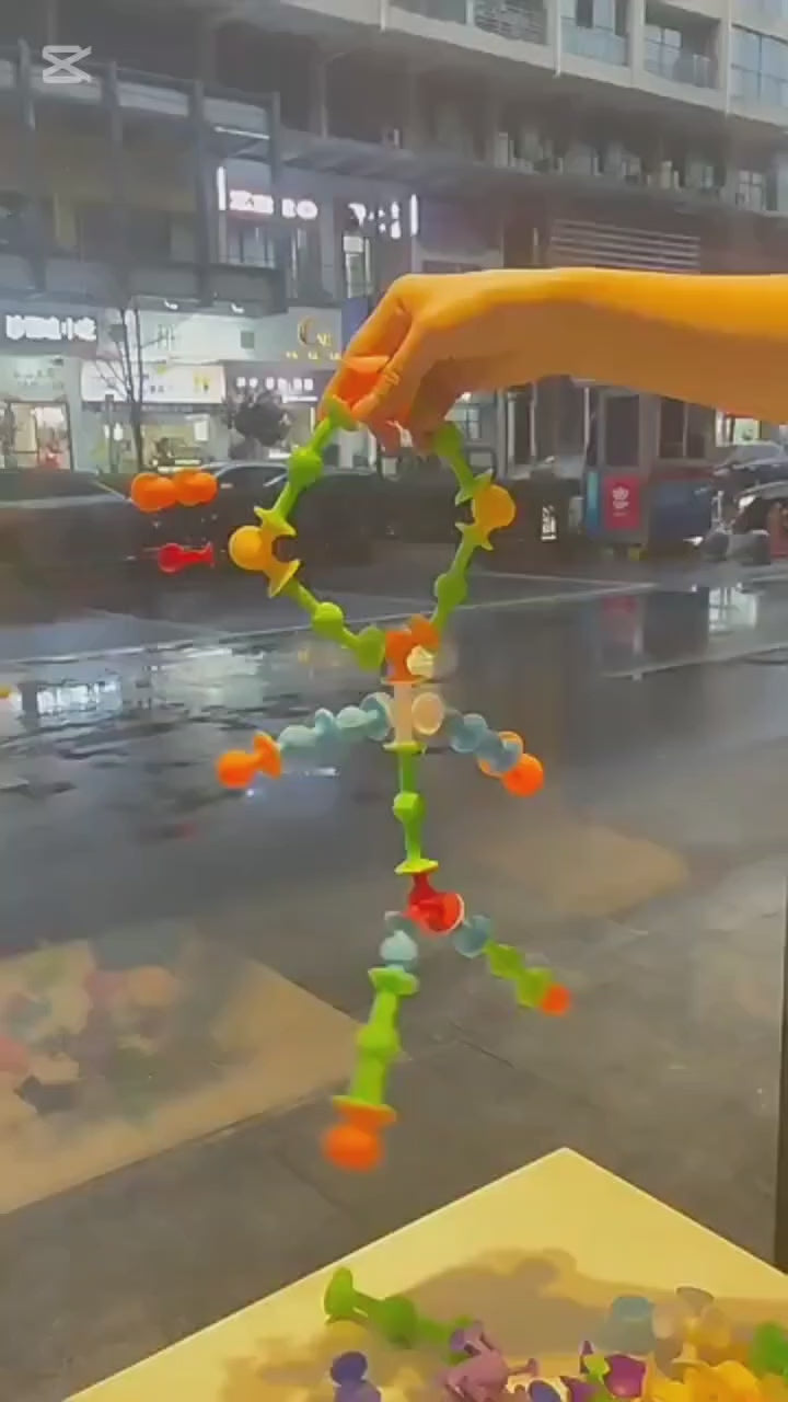 Cute Aliens Silicone and Suction Cups Sensory Toy - 39 Pieces - JustForKids