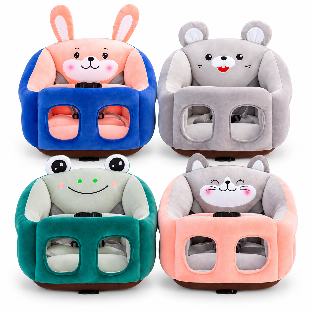 Animal Baby Sofa Support Seat – Bunny, Bear, Frog & Cat