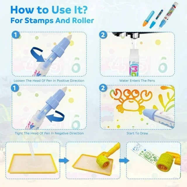 Aqua Magic Water Doodle Mat - Marine Life