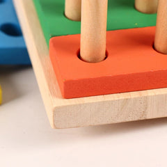🌈 Colorful Wooden Russian Shape Columns