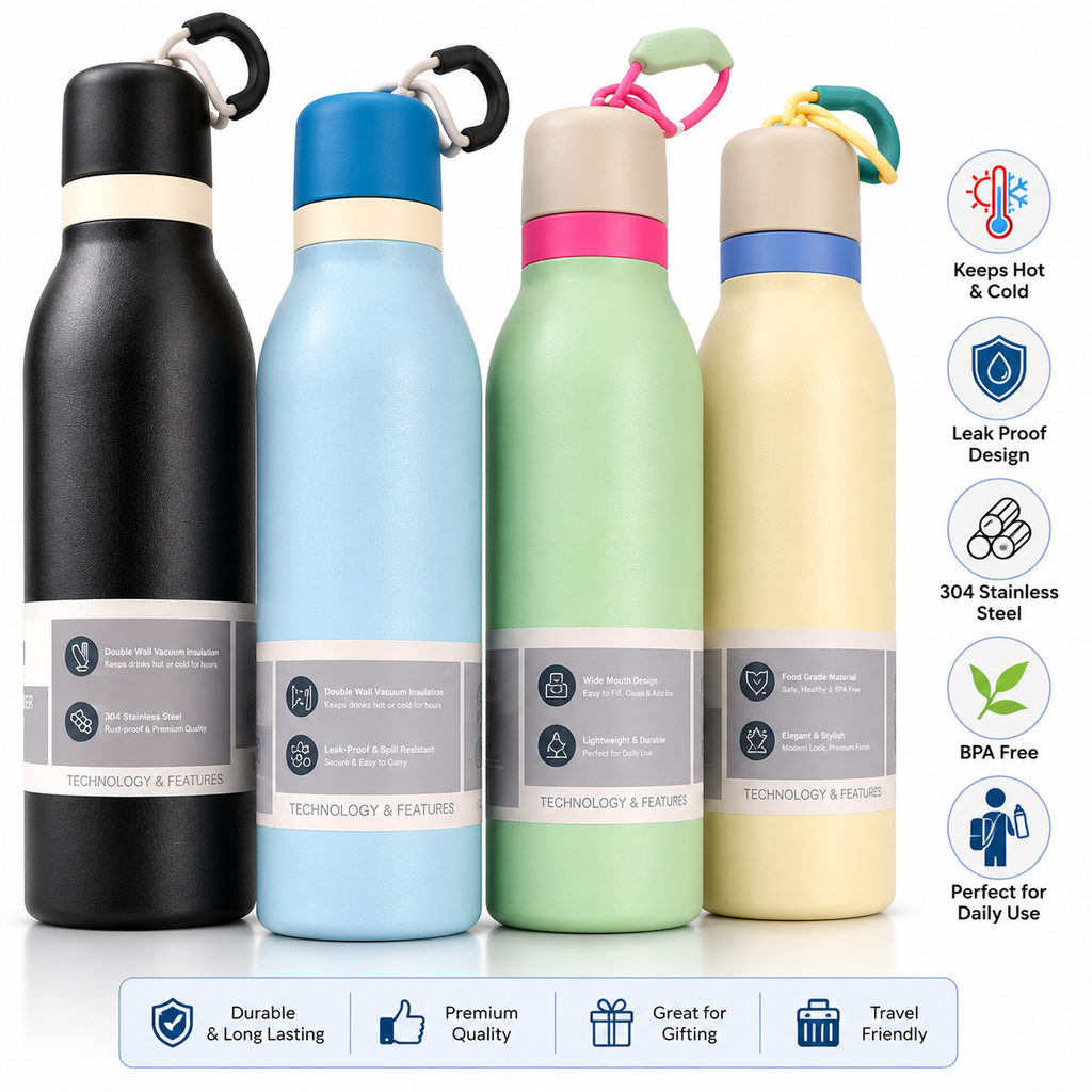 Vacuum Insulated Stainless Steel Water Bottle