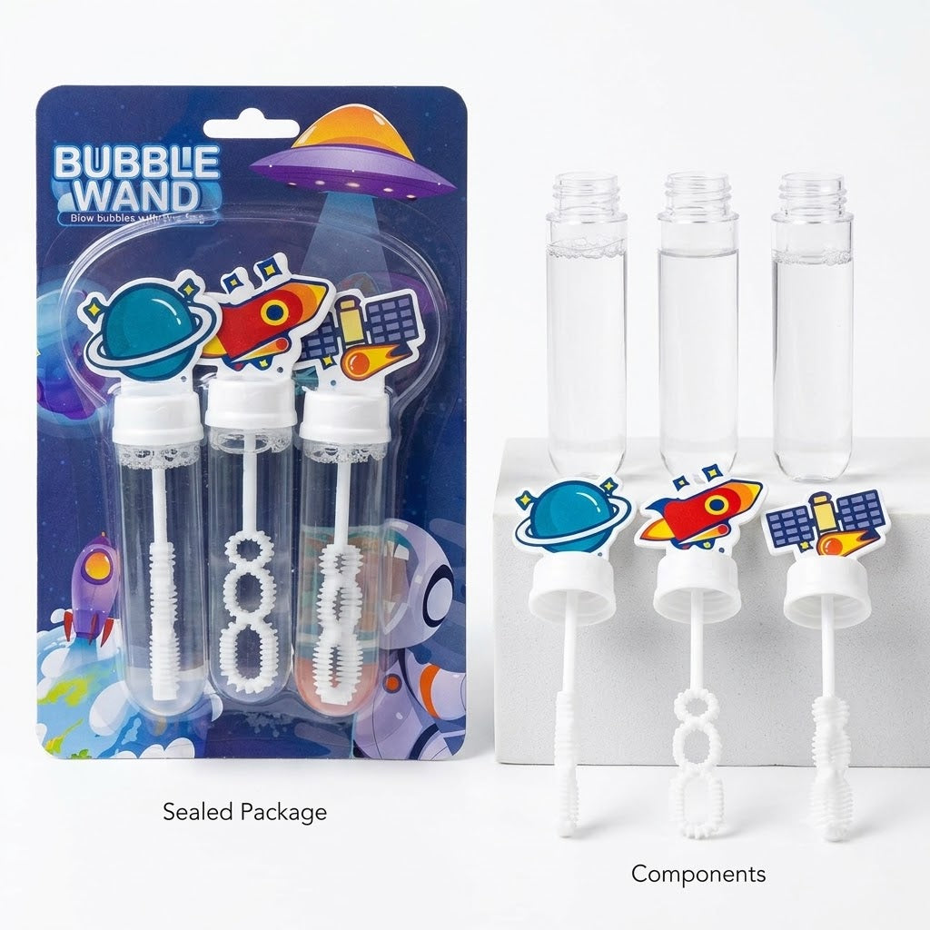 Colorful Bubble Wand Set – 3 Pcs Set