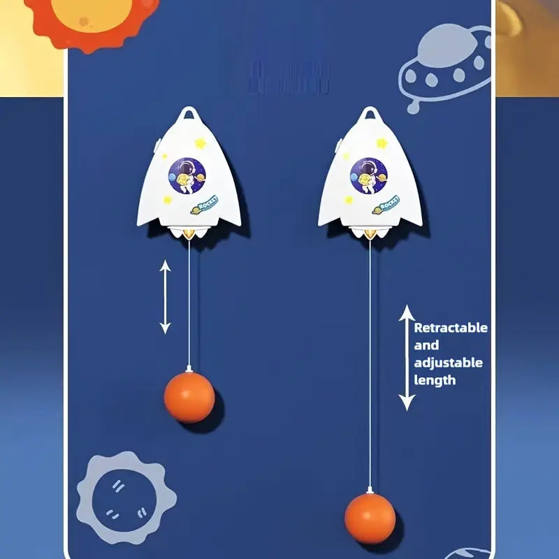 Single Handle Wall-Mounted Ping Pong Practice Table Tennis For 1 person