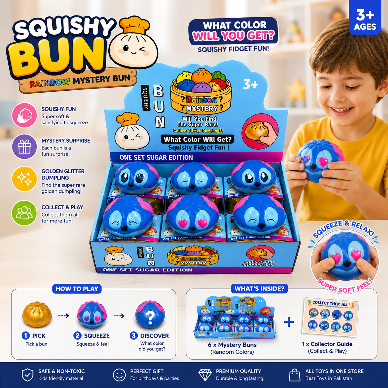 Mystery Bun Squishy Toy