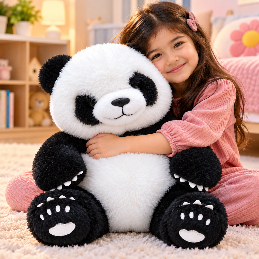 Panda Plush Teddy Bear – Soft Stuffed Toy