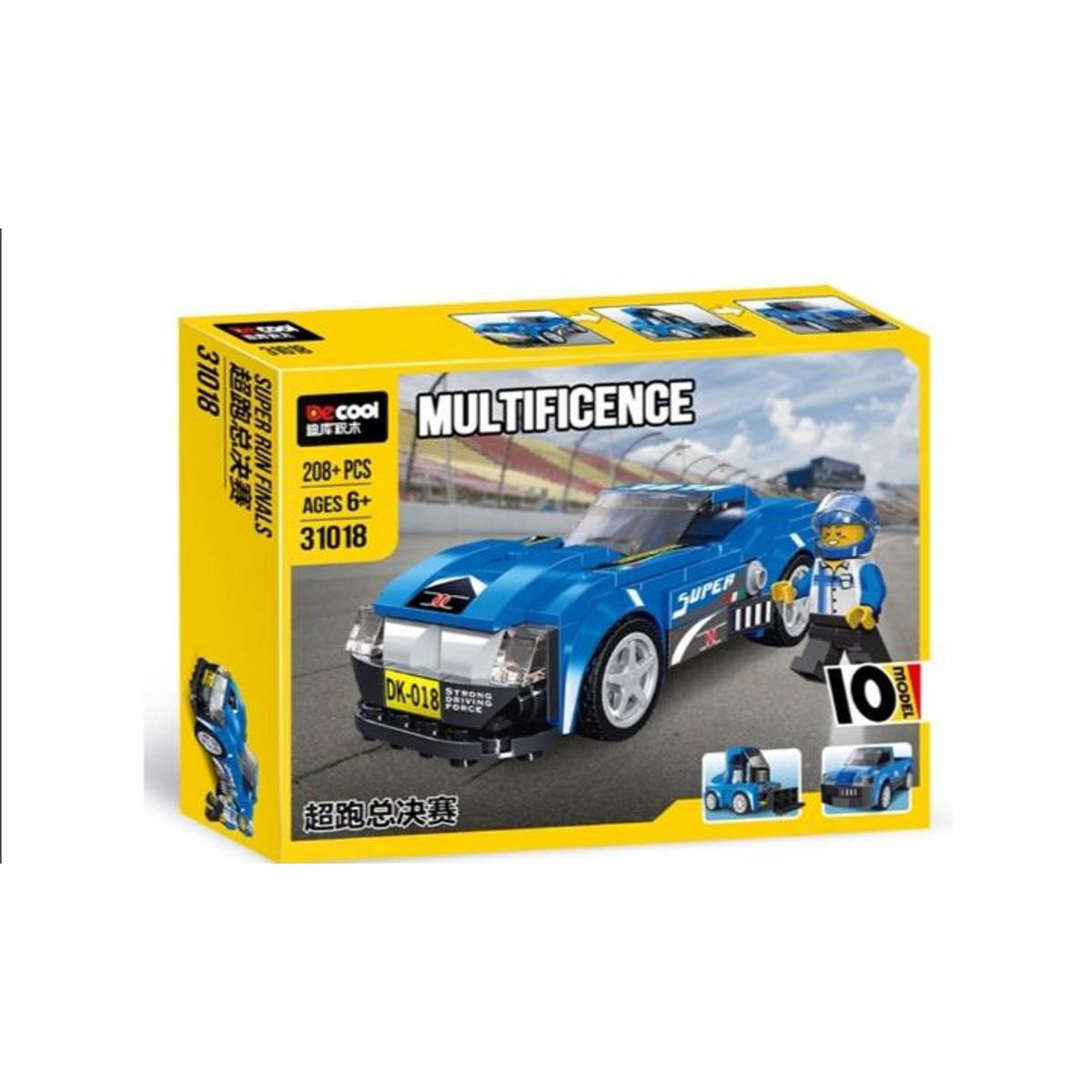 10 In 1 Super Run Finals Building Blocks Car Set