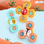 Suction Cup Activity Spinner Toy - 3 pieces
