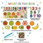 2 in 1 Animal & Fruit Number Walking Beads