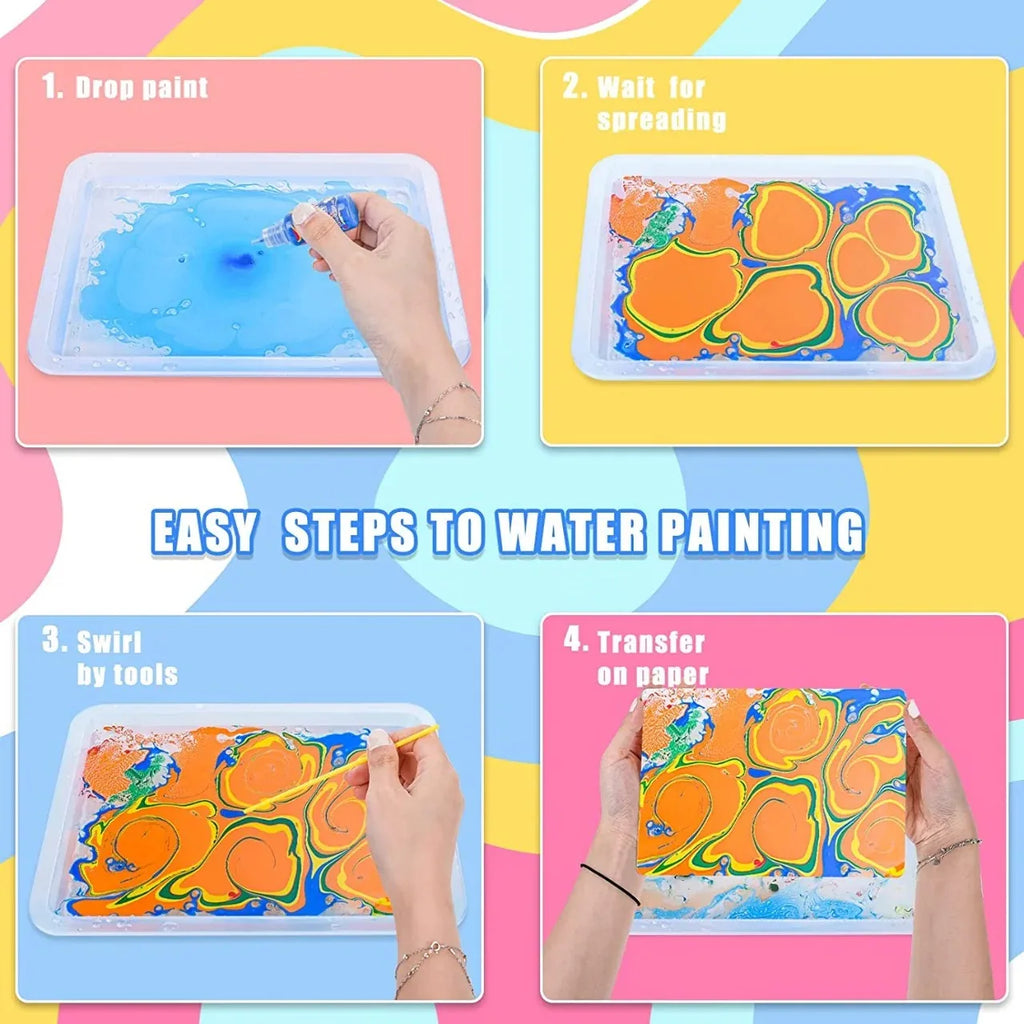 The Master of the Ebru Water Marble Painting - Big Size