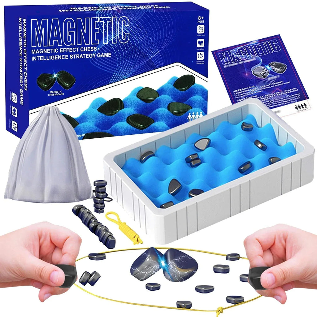 2-in-1 Magnetic Chess Family Activity Game