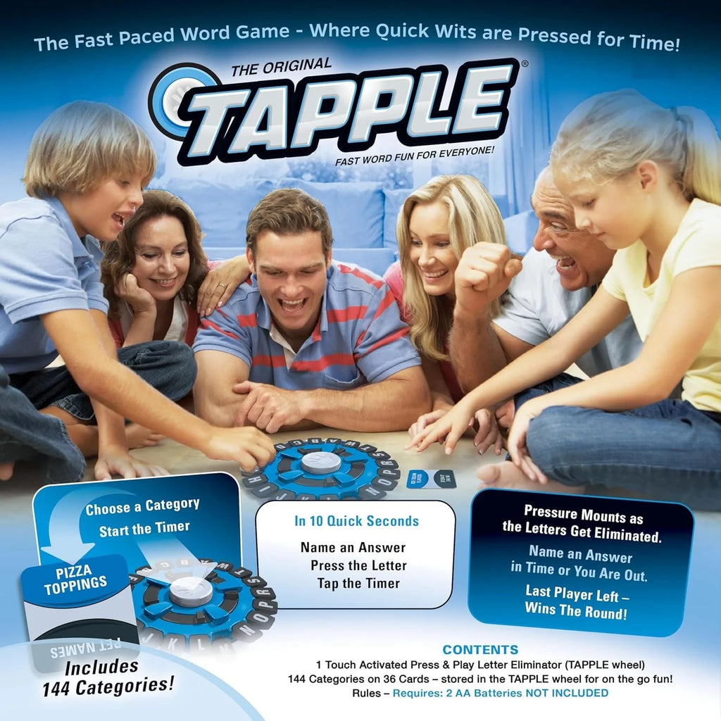 Tapple Fast Word Family Game - assorted colors