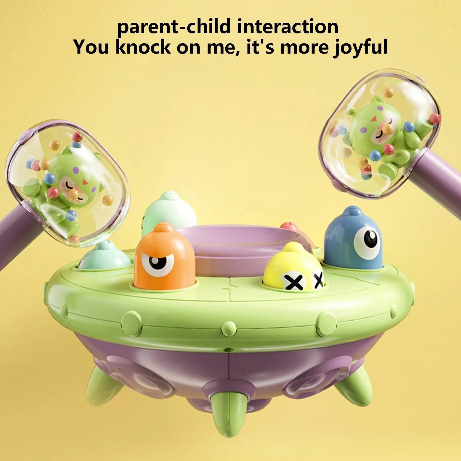 Interactive UFO Whack-a-Monster Toy