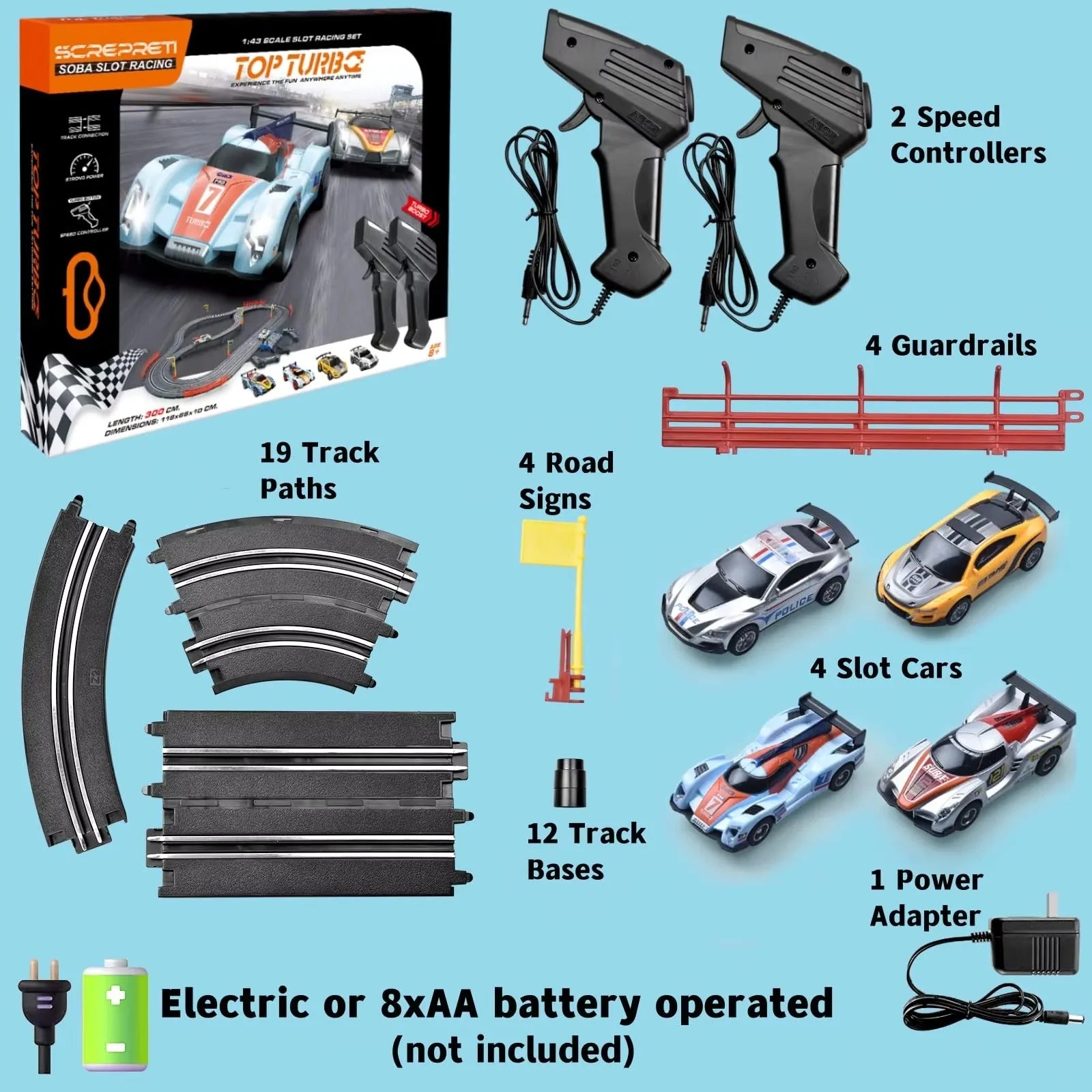 DIY Top Turbo Car Racing Track Set