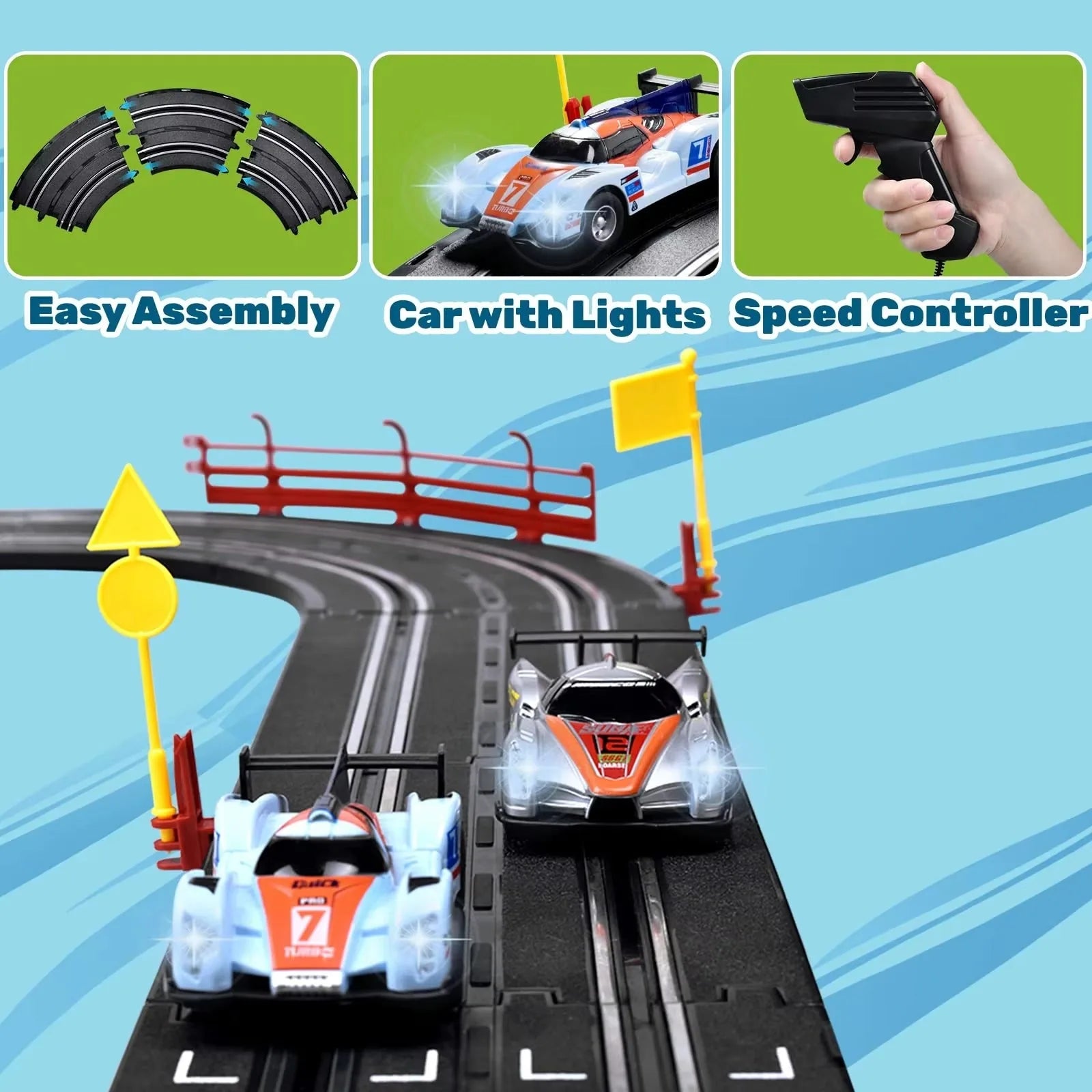 DIY Top Turbo Car Racing Track Set