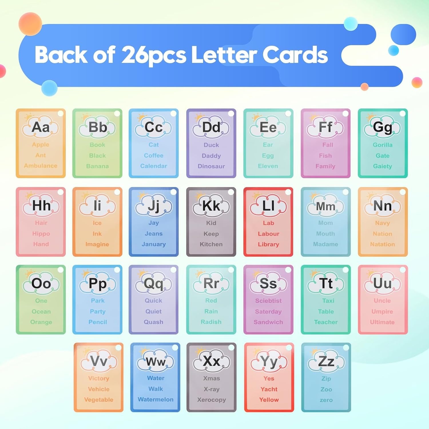 Magical Water Doodle Alphabet Painting Cards