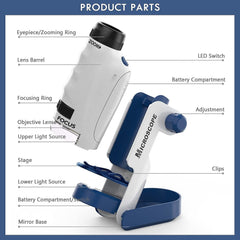 STEM Scientific Microscope Portable 120x Zoom Experiment Kit