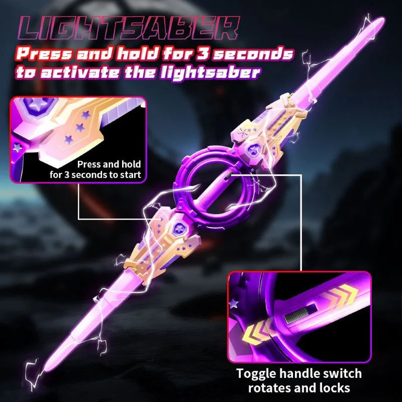 Kateixin Double-Edged Rotating Fire Spin Sword