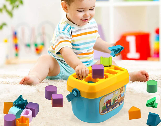 Huanger Baby’s First Blocks – Shape Sorter - JustForKids