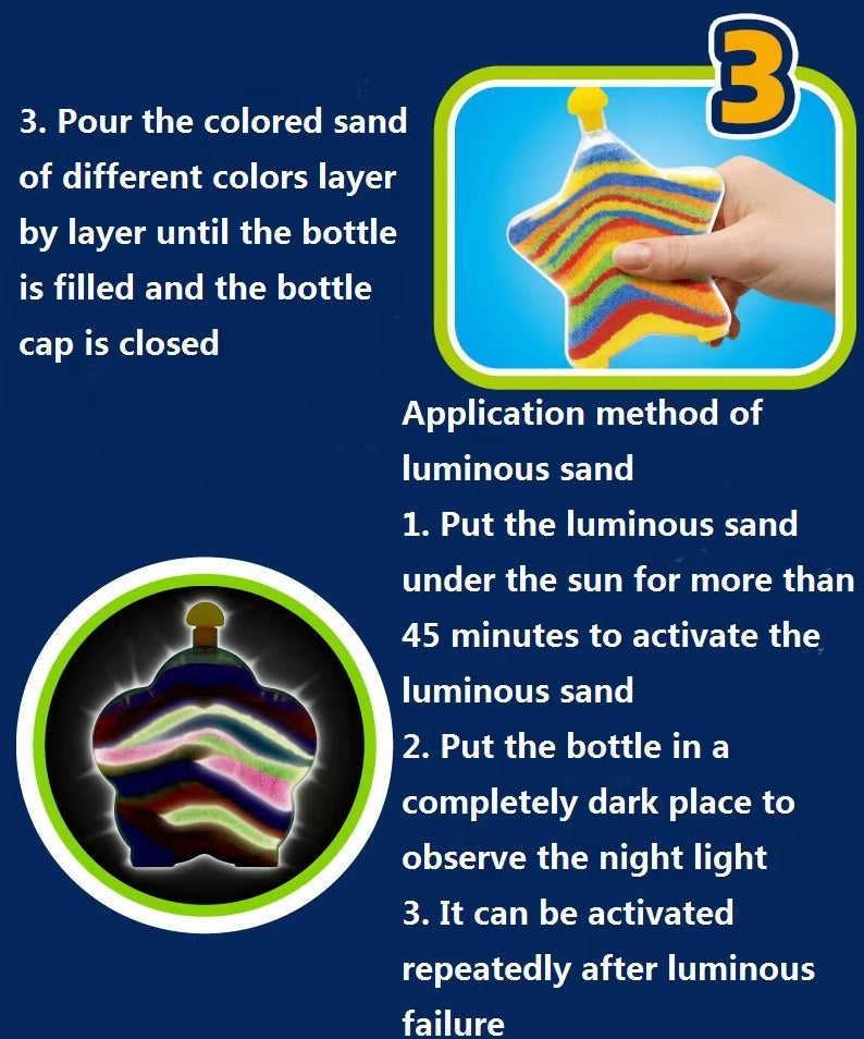 Glitter & Glow Space Sand Art Creative Kit - 4 Designs - JustForKids