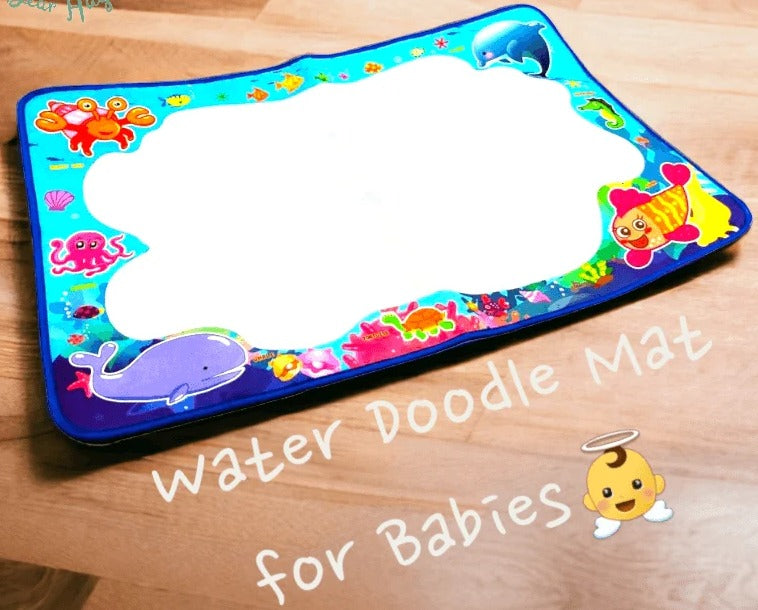 Mini Magical Water Doodle Mat - 2 Pens and Stencils - JustForKids