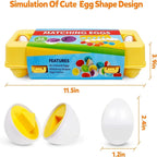 Matching Eggs Color Recognition and Shape - JustForKids