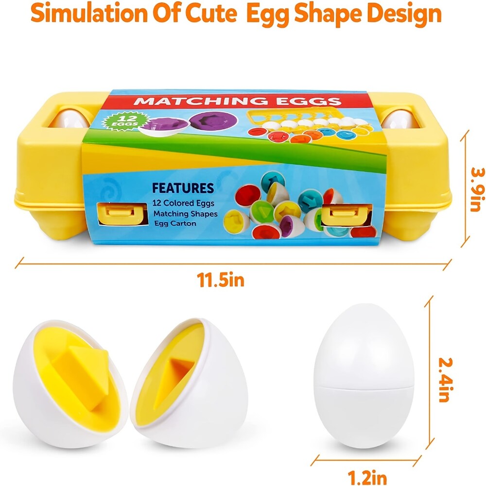 Matching Eggs Color Recognition and Shape - JustForKids